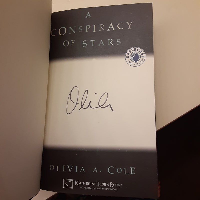 Signed A Conspiracy Of Stars By Olivia A Cole Hardcover Pangobooks 3422