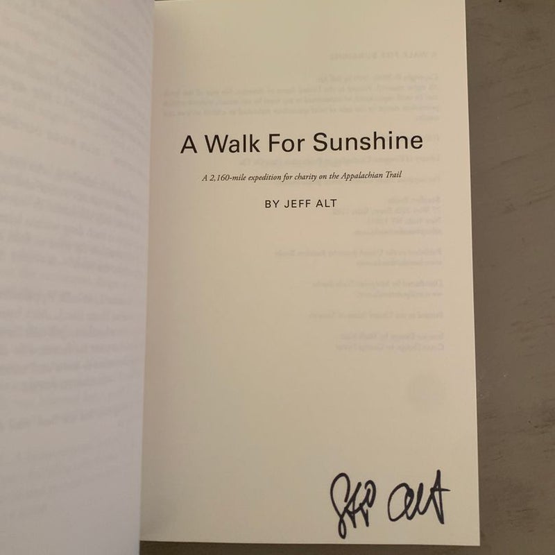 A Walk for Sunshine