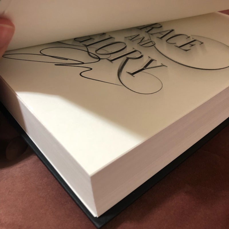Exclusive Edition Dust Jackets & SIGNED Hardcover of Grace & Glory