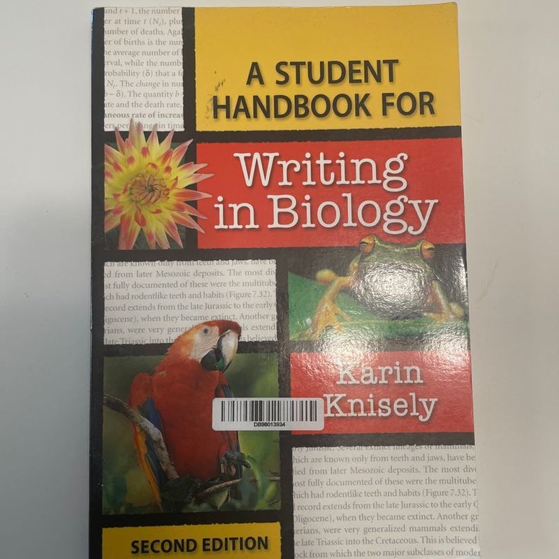 A Student Handbook for Writing in Biology