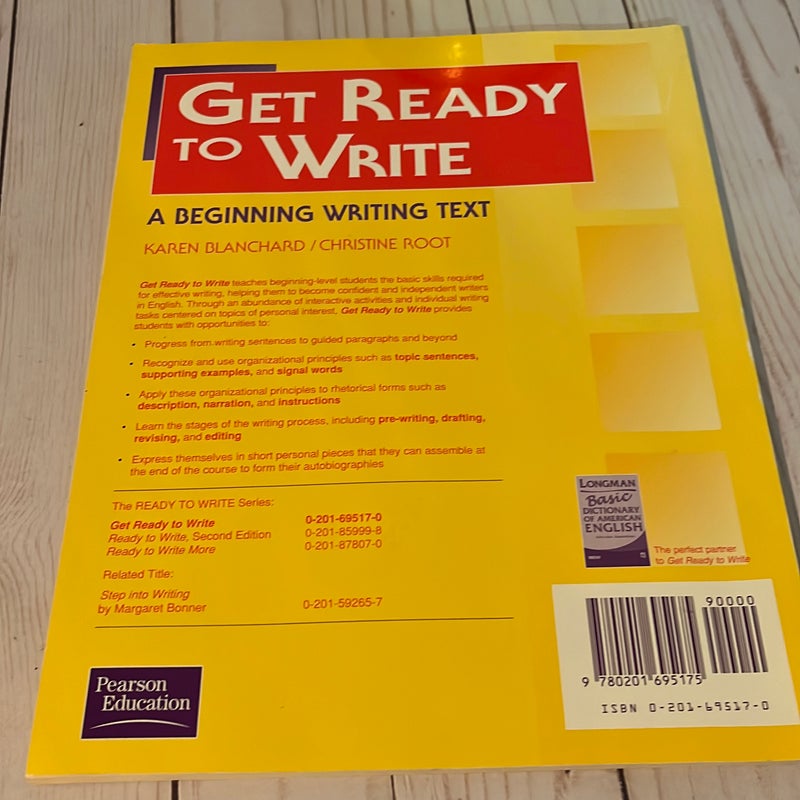 Get ready to write