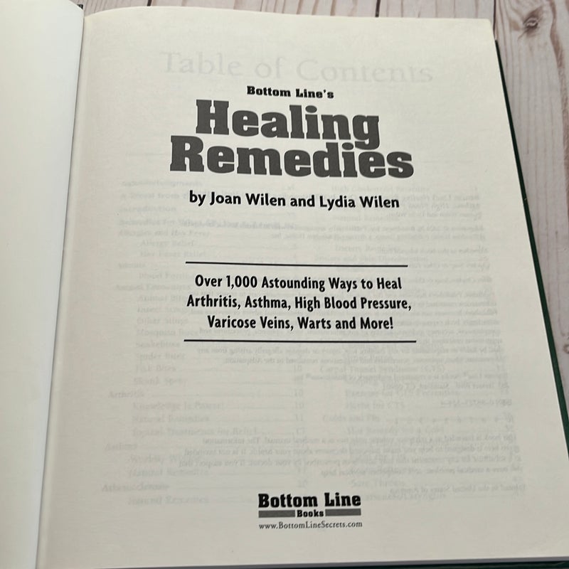 Bottom Line’s Healing Remedies