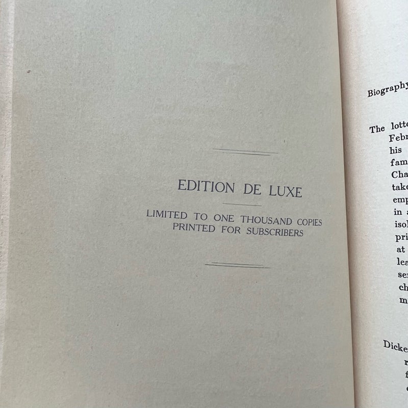 Life of Dickens Edition De Luxe