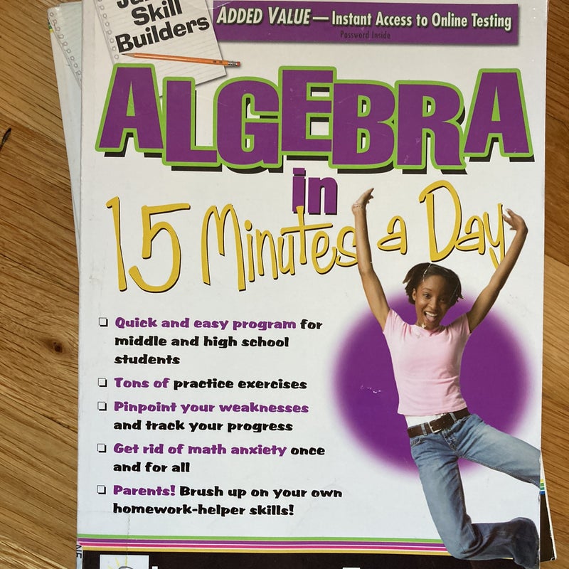 Algebra in 15 Minutes a Day