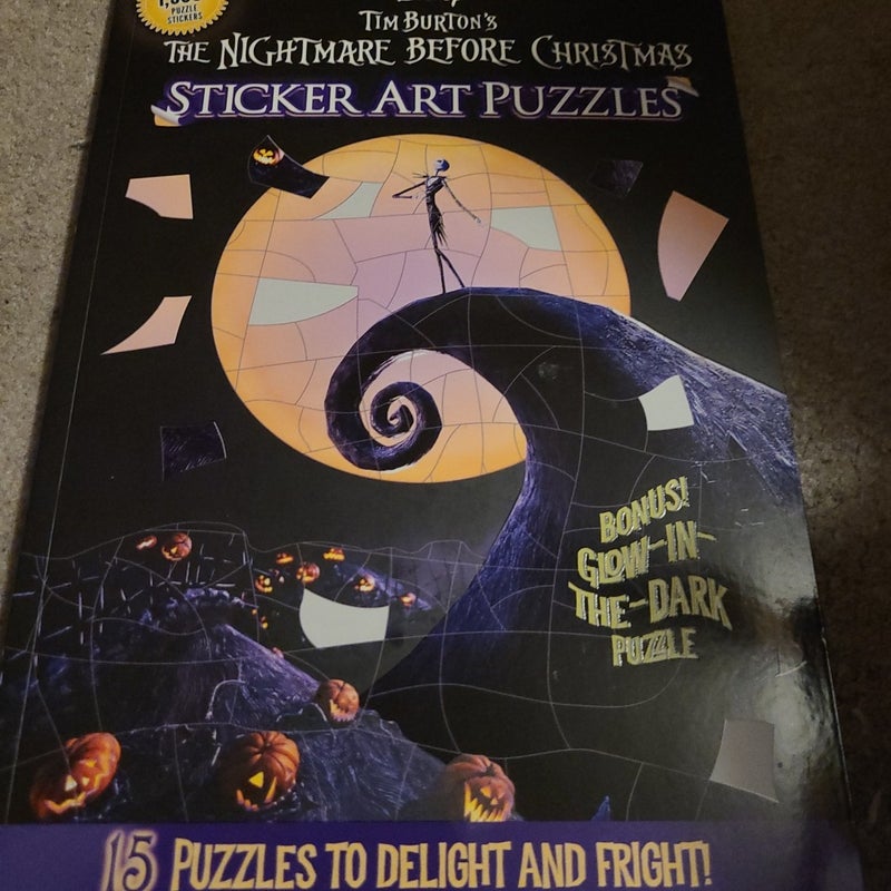 Disney Tim Burton's the Nightmare Before Christmas Sticker Art Puzzles