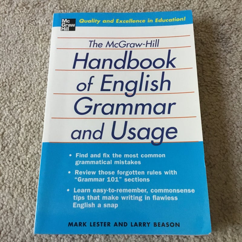 The Mcgraw-Hill Handbook of English Grammar and Usage