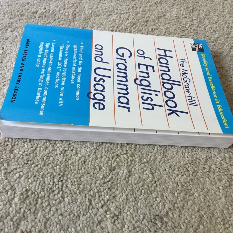 The Mcgraw-Hill Handbook of English Grammar and Usage
