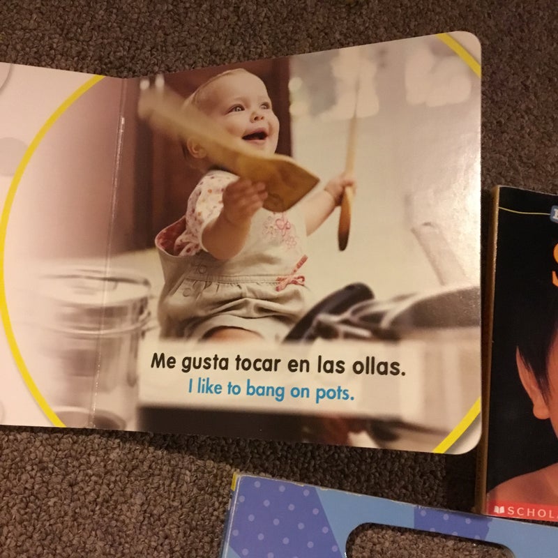 3 bilingual English Spanish baby toddle board books