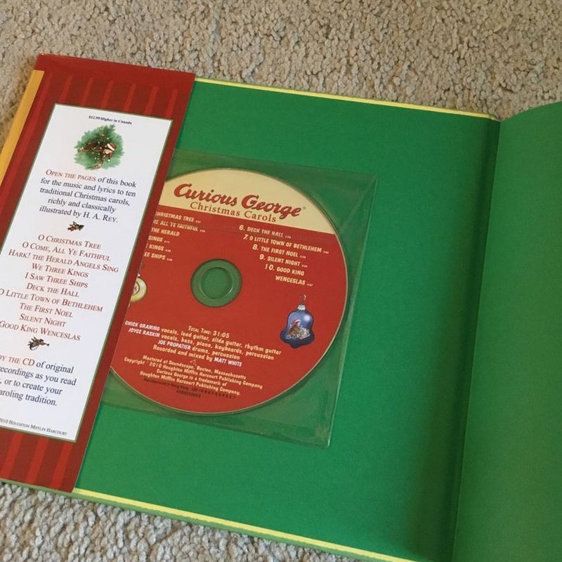 Curious George Christmas Carols  CD Included! 