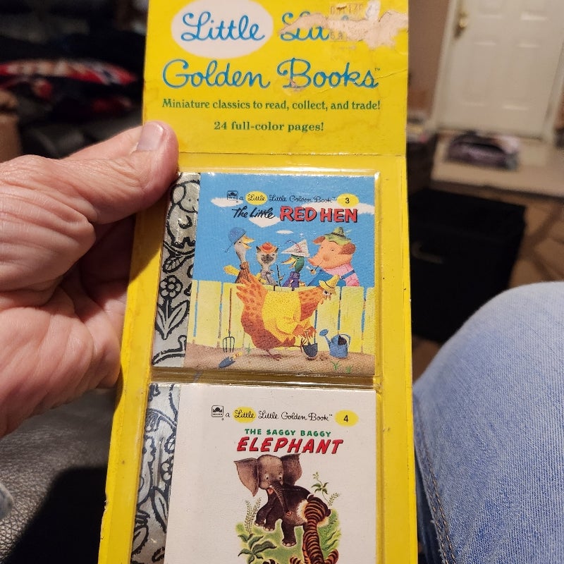 2 Vintage Miniature Little Golden Books