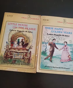 Lot of 2 Little House Prairie Golden Years Wilder Books