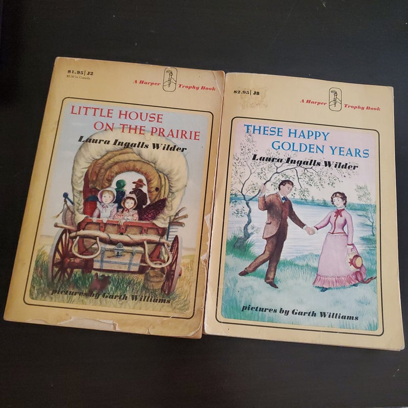 Lot of 2 Little House Prairie Golden Years Wilder Books
