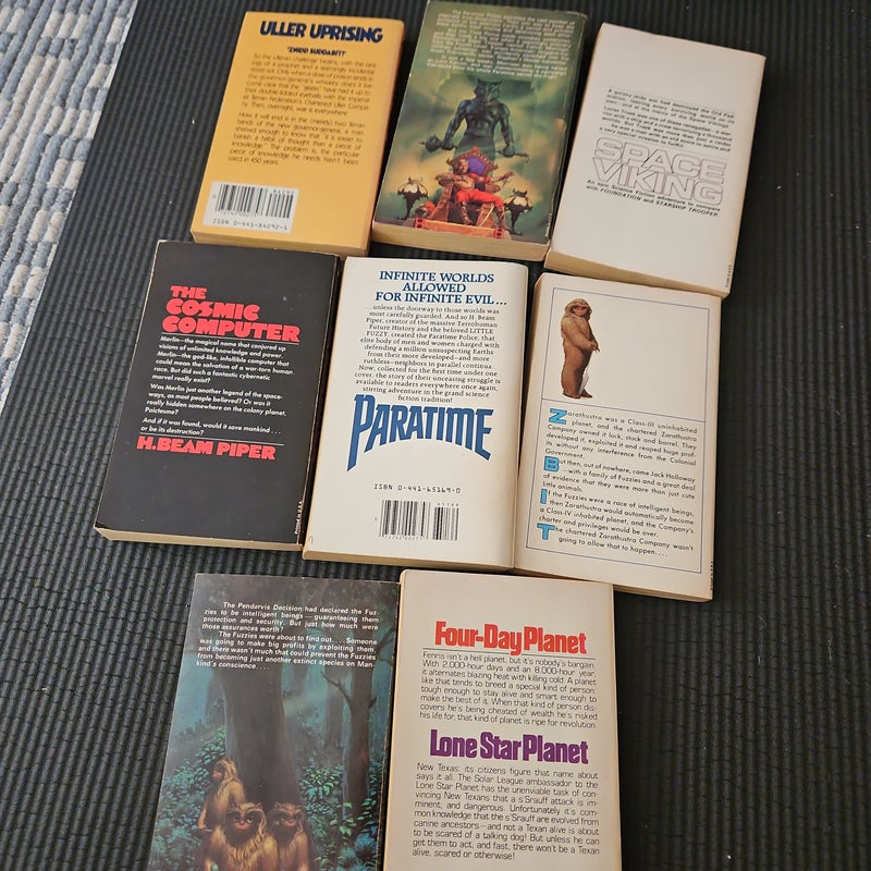 RARE H.BEAM PIPER Sci-Fi Lot Books 