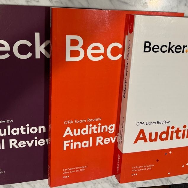 Becker Professional Education CPA Exam Review - V 3. 4 Auditing Textbook