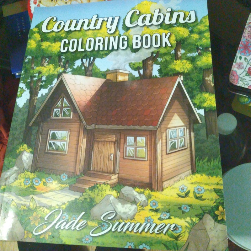 Country Cabins Coloring Book