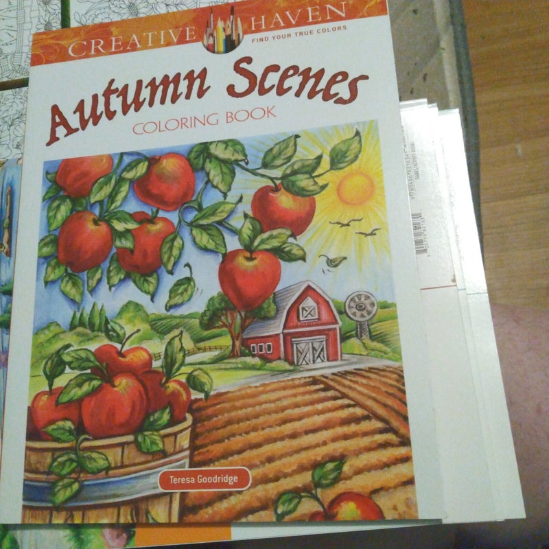 Creative Haven Autumn Scenes Coloring Book