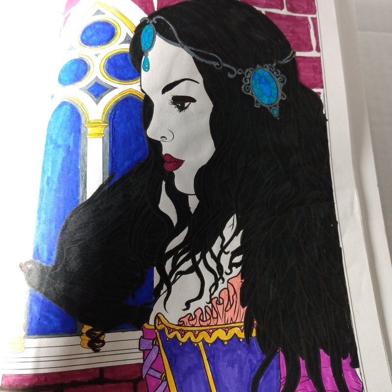 Gothic - Dark Fantasy Coloring Book