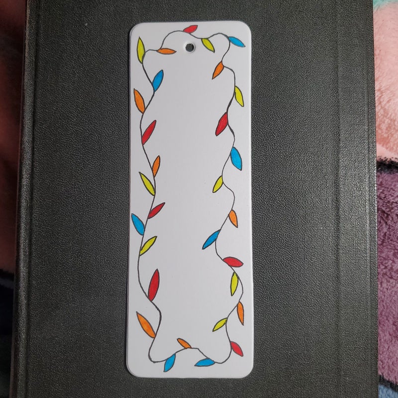 Holiday themed handmade bookmark