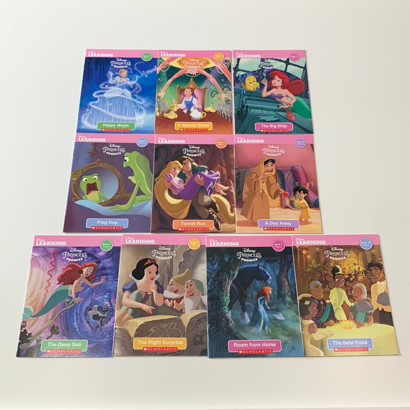 10 Disney Princess Scholastic Phonics Readers
