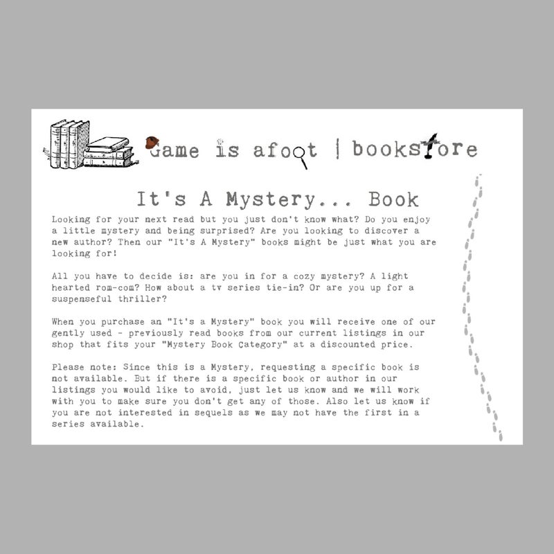 It’s a Mystery… 