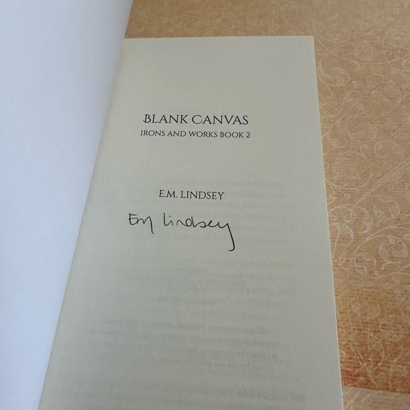 Blank Canvas Special Edition signed by E. M. Lindsey Paperback