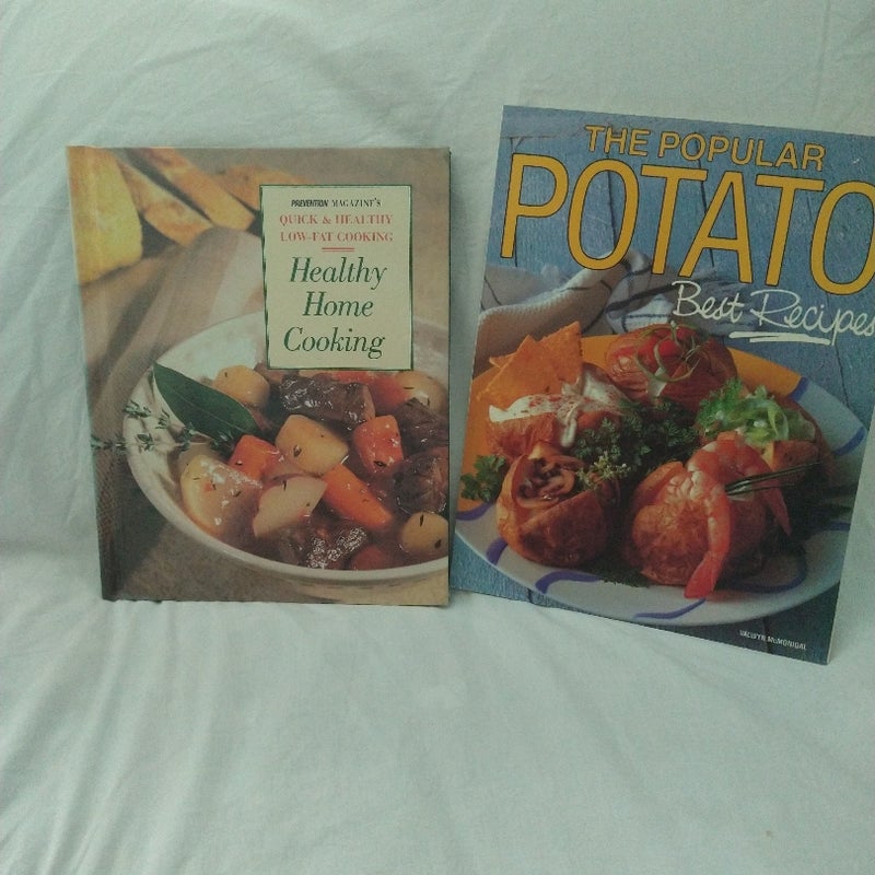 Bundle of 2 books Healthy home cooking & the popular potato