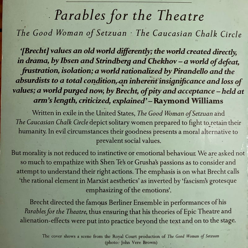 Parables for the Theatre