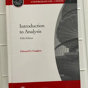 Introduction to Analysis
