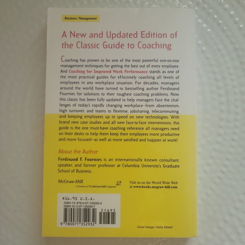 Coaching for Improved Work Performance, Revised Edition