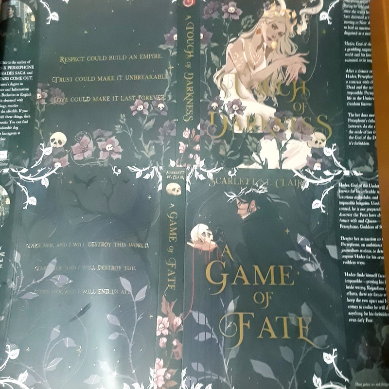 A Touch of Darkness & A Game of Fate dust covers