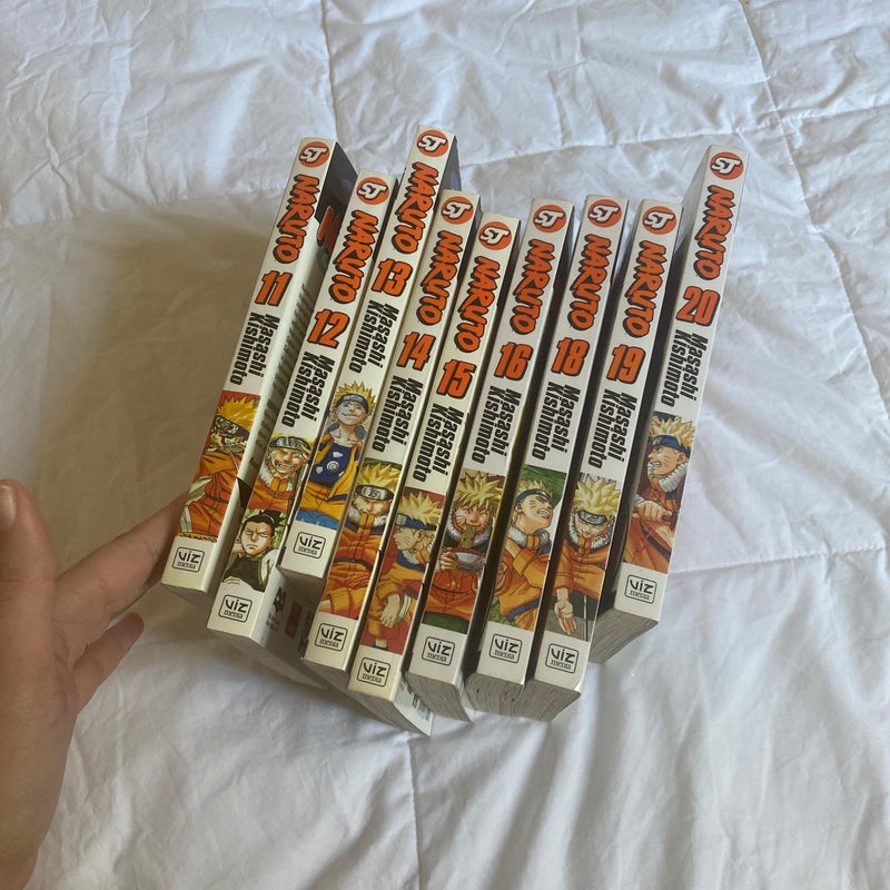 Naruto Volumes 11-20 (missing 17!!) 