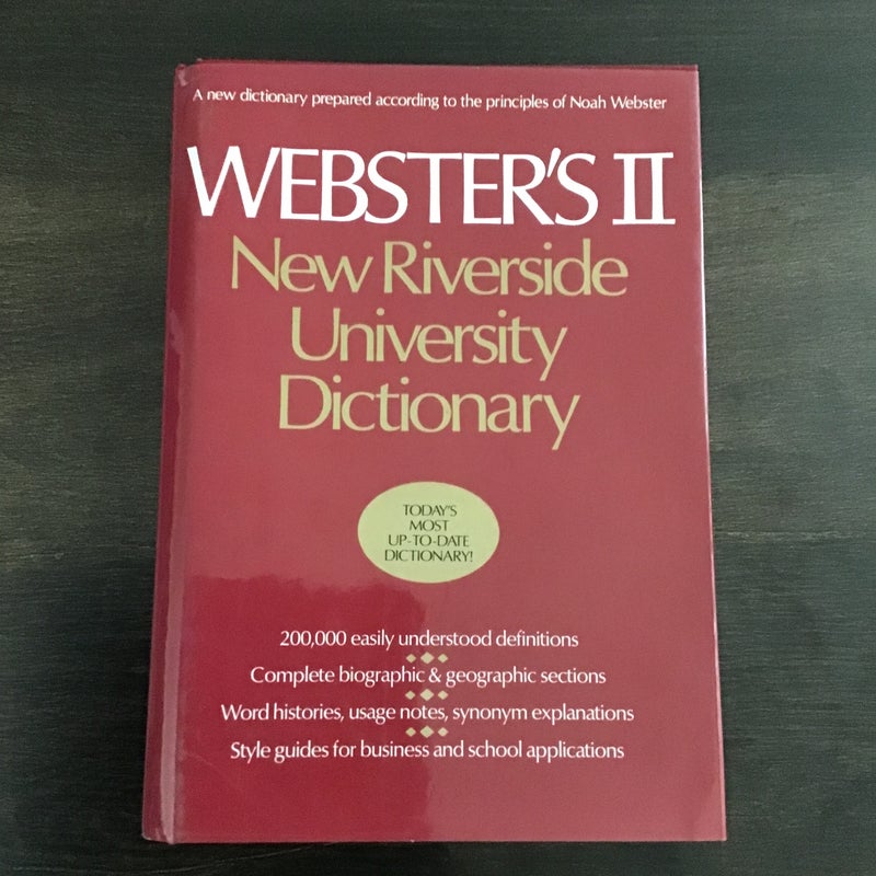 Webster’s II 