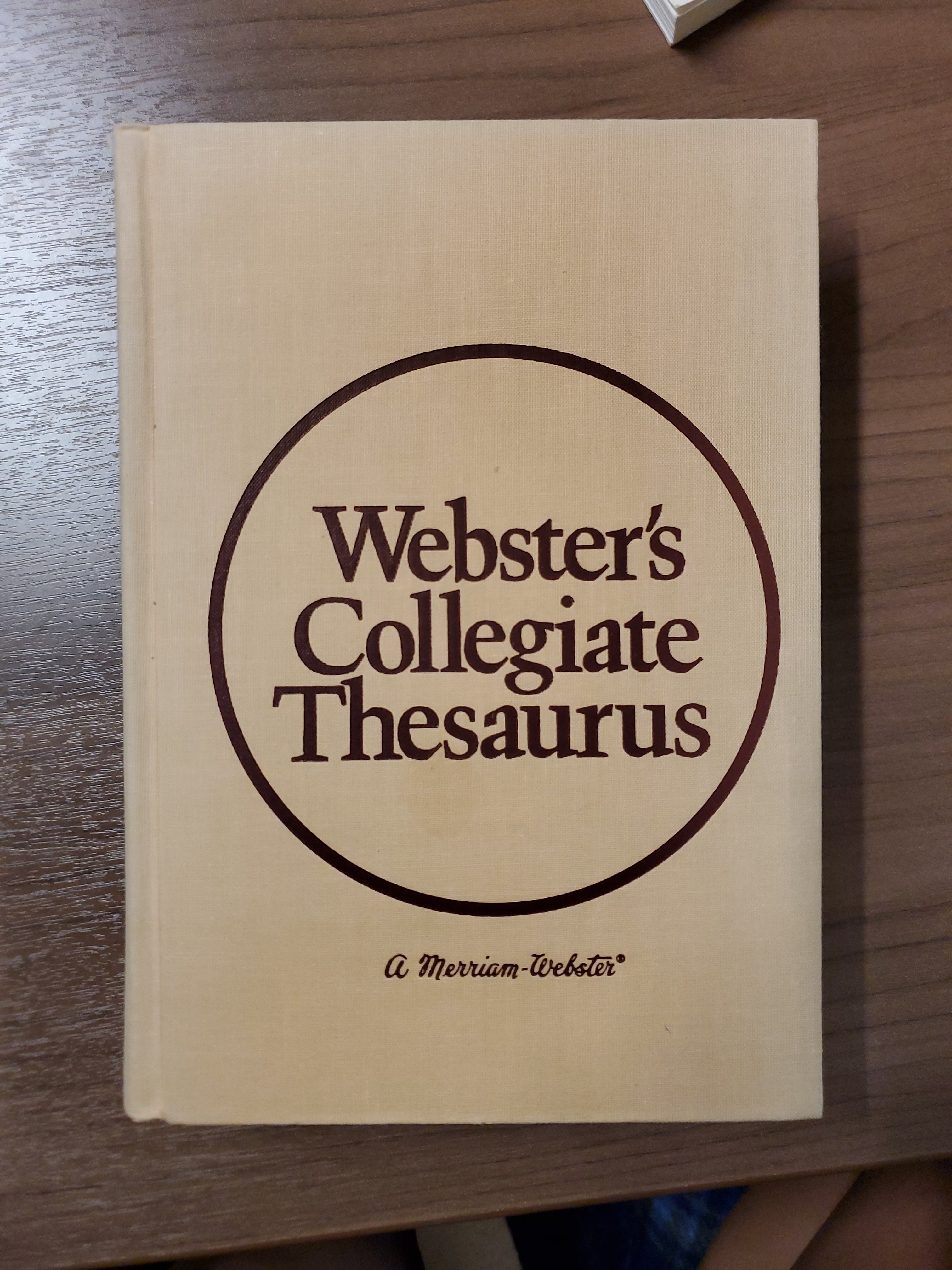 Webster's Collegiate Thesaurus