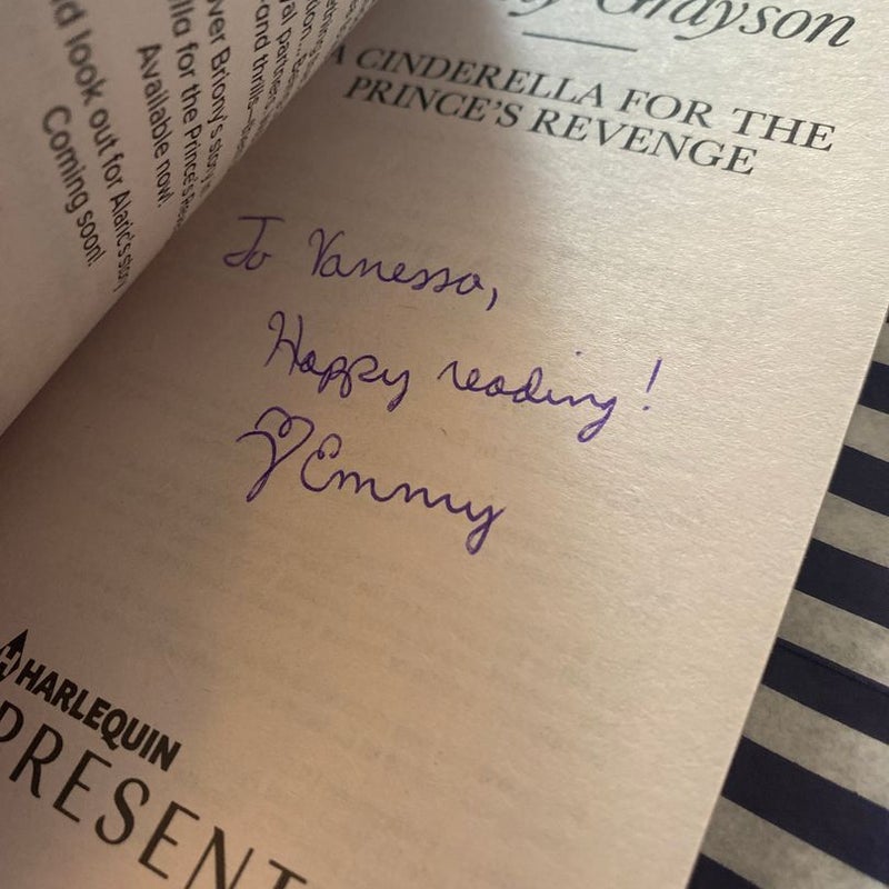 A Cinderella for the Prince's Revenge (Signed)