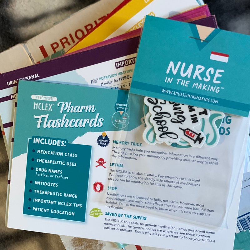 Nursing Pharmacology Cards