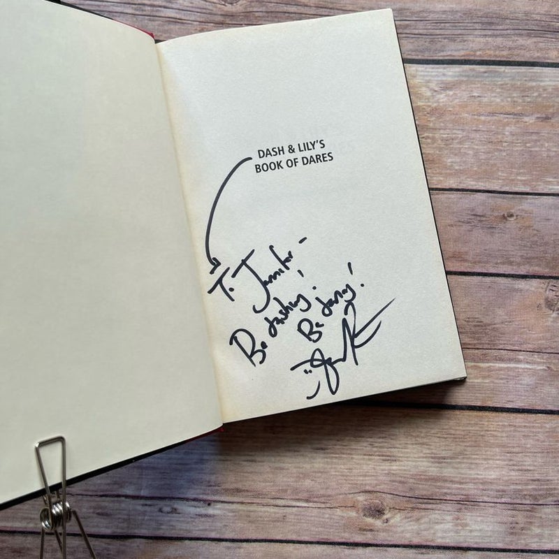 Dash and Lily's Book of Dares-Signed Copy