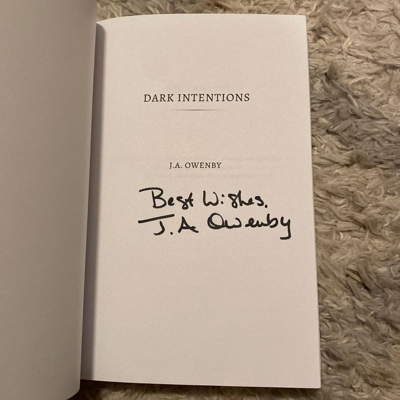 Dark Intentions (Signed)