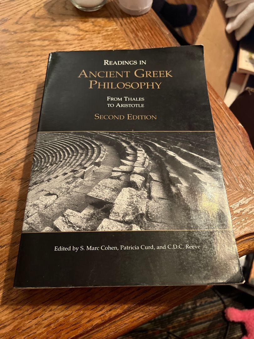 Readings in Ancient Greek Philosophy