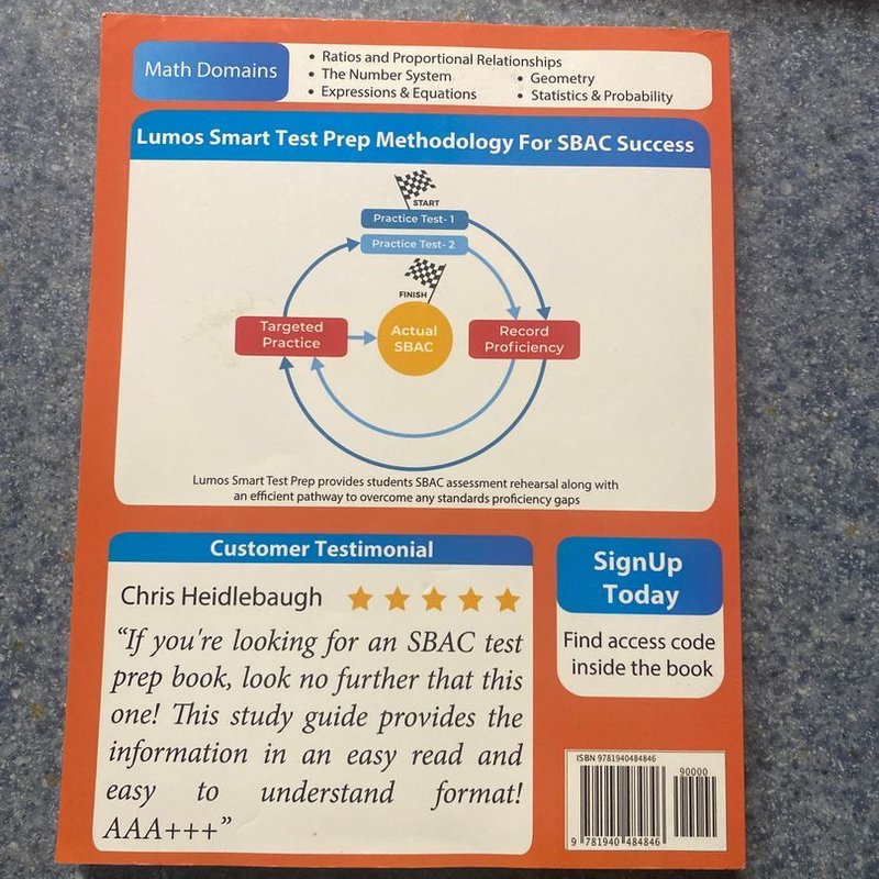 SBAC Test Prep: 6th Grade Math Common Core Practice Book and Full ...