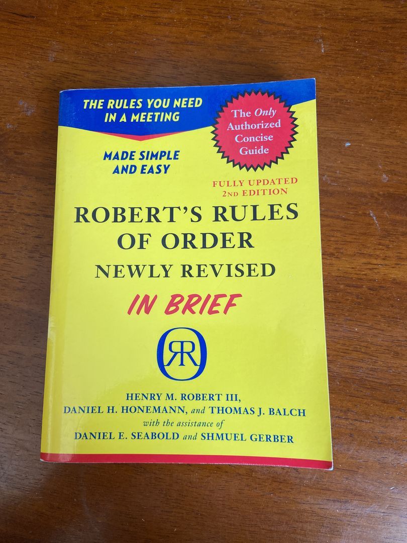 Robert's Rules of Order Newly Revised in Brief, 2nd Edition