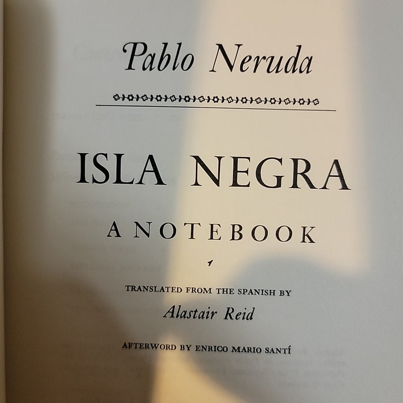 Isla Negra a notebook 