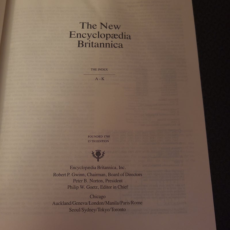 The New Encyclopaedia Britannica 