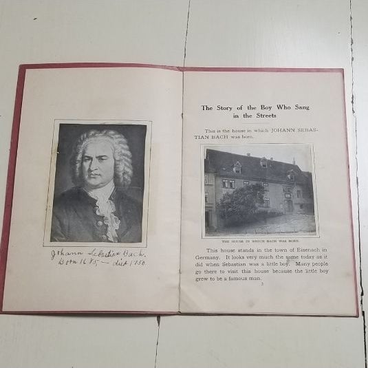 *ANTIQUE* Children's Own Book of Great Musicians - Bach