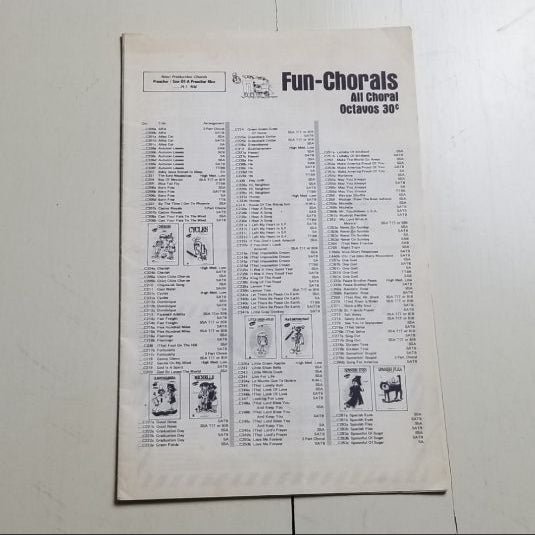 Lot of Vintage Choral Sheet Music