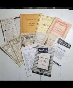Lot of Vintage Choral Sheet Music