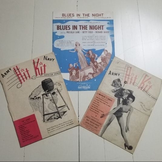 3 Pieces of 1940s Sheet Music