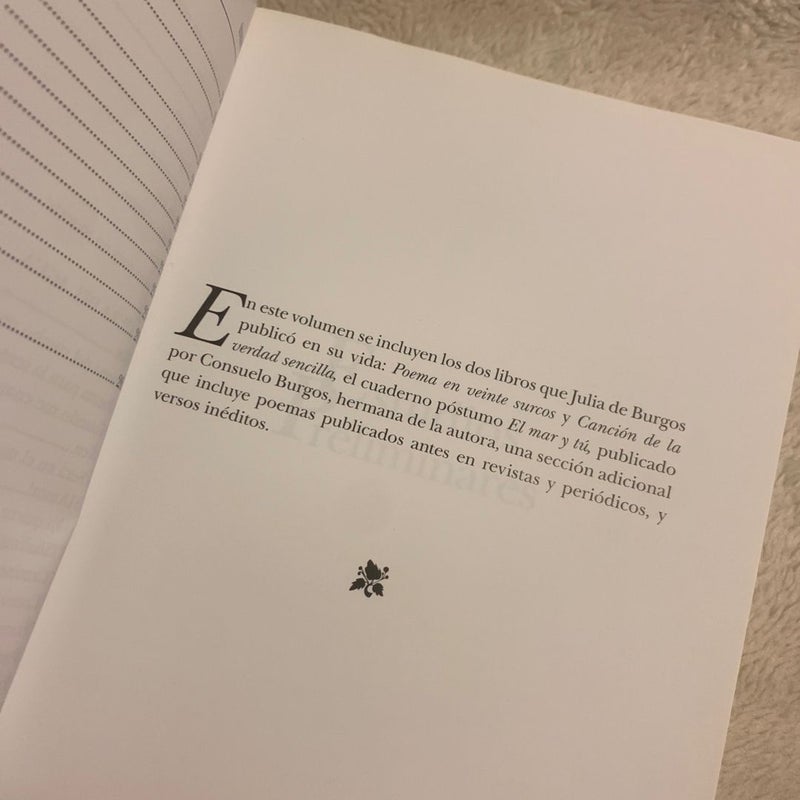 Julia de Burgos Obra Poetica