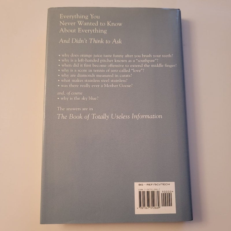 The Book of Totally Useless Information