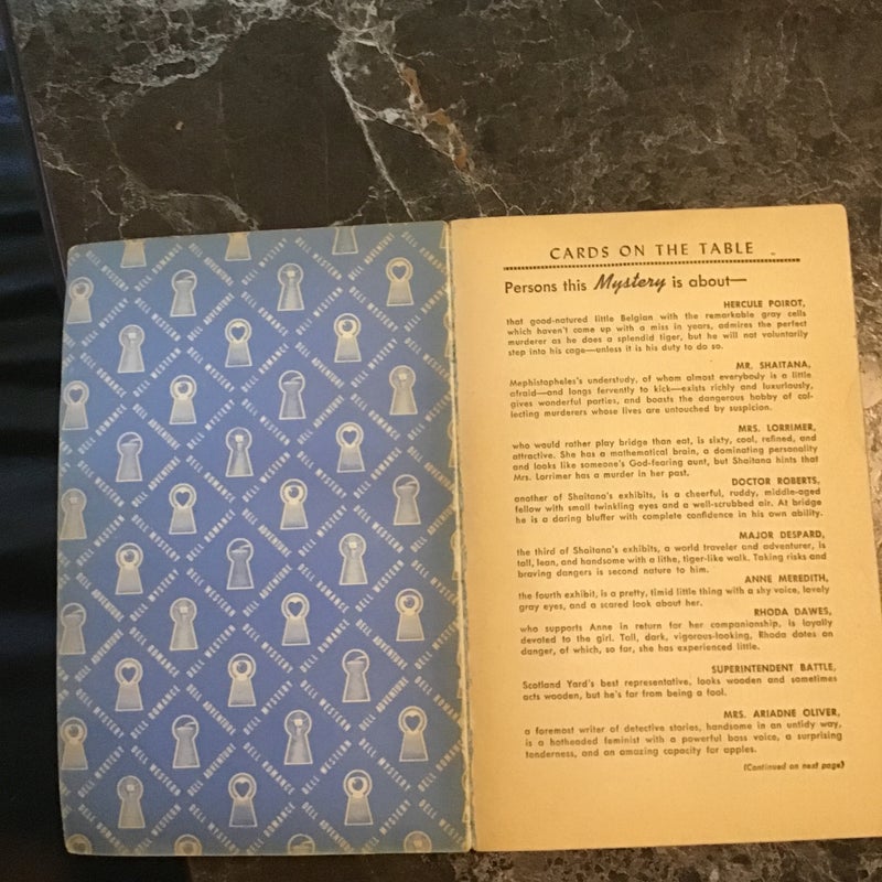 Agatha Christie Cards On The Table 
