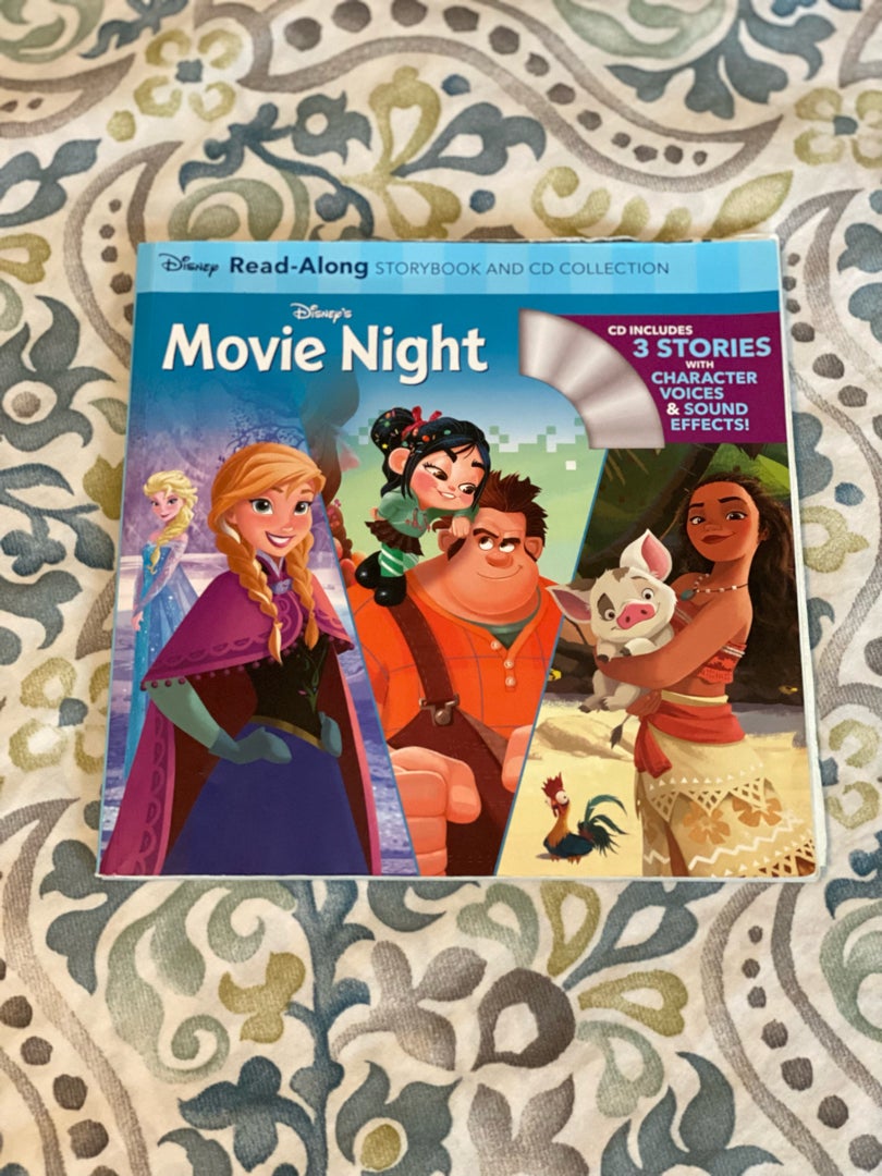 Disney's Movie Night Read-Along Storybook and CD Collection